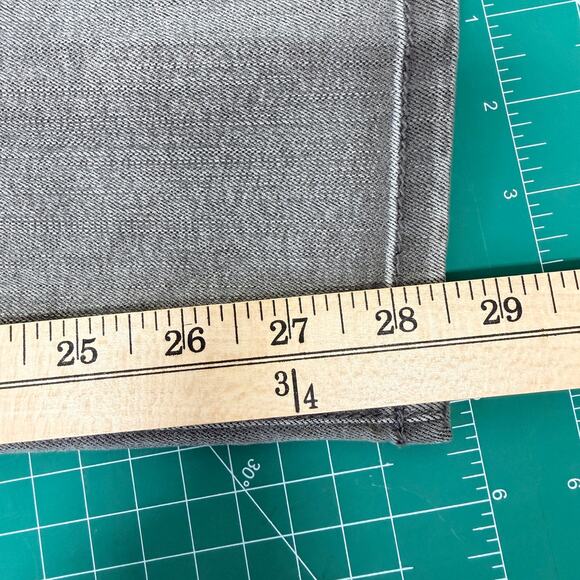 CACHE Skinny Jeans Rhinestone Detail Women’s 8 Gray Silver Stretch - Picture 10 of 11